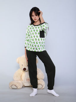 Пижама Василиса зеленый - Ладошки фото 3