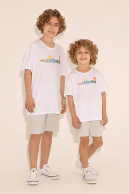 U. S. Polo Assn / Белая футболка с круглым вырезом для мальчика - U.s. polo assn фото 5