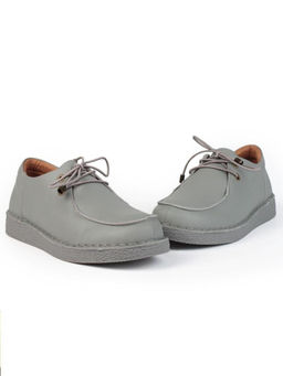 01-D7583-2 GRAY Ботинки демисезонные женские (натуральная кожа)