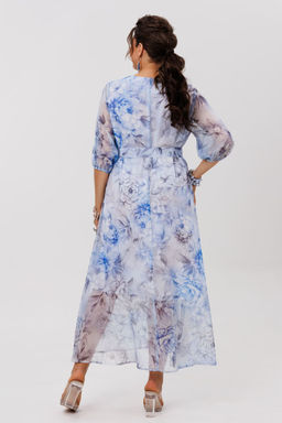 Платье ANELLI 1605 аквамариновый пион  фото 9