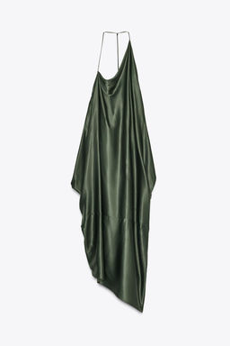 ZW COLLECTION ASYMMETRIC SATIN DRESS - Zara фото 18