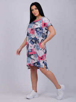 Туника "Блеск" розовая, трикотаж