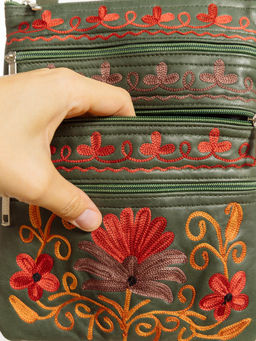 Сумка натуральная кожа через плечо №1114/42 - Ганг фото 5