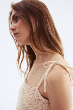 Minivestido efecto crochet - H&m фото 3