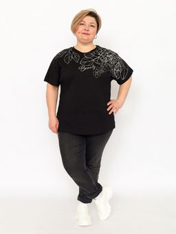 CRB wear / CSLW 60380-22 Футболка женская,черный/Ex.Cherubino  фото 3