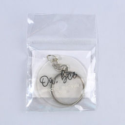 Цена за 2 шт. Брелок для ключей акриловый с приколом «Ой, всё», d=4.5 см