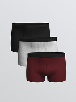 B?y?k Beden Standart Kal?p Pamuklu Esnek Erkek Boxer 3l?