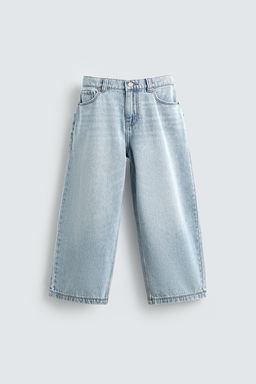 LOOSE FIT JEANS WITH MICKEY SILHOUETTE PATCH HARRY LAMBERT FOR ZARA X DISNEY