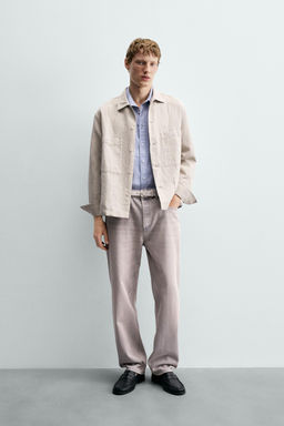 JEANS RELAXED ANKLE FIT / Azul claro