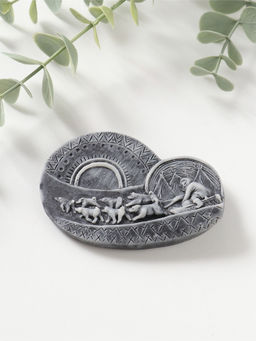 Магнит "Собачья упряжка мчится вдаль" (барельеф), 6см