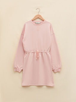 Bisiklet Yaka Basic Uzun Kollu K?z ?ocuk Elbise