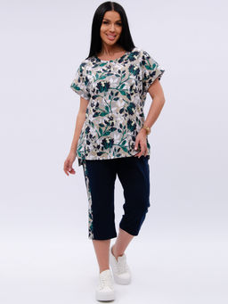 Костюм "Даниэла" цветы, трикотаж