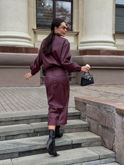 Юбка AURA 5076-164 бургунди