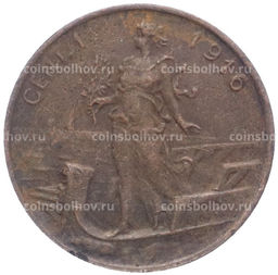 Монета 1 чентезимо 1916 года Италия