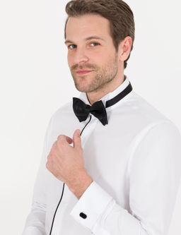 Beyaz Slim Fit Smokin G_mlek