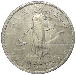 1 песо 1907 года Филиппины