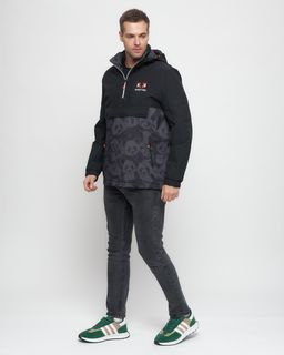 Куртка-анорак спортивная мужская цвета хаки 88629Kh - Wonderrman фото 3