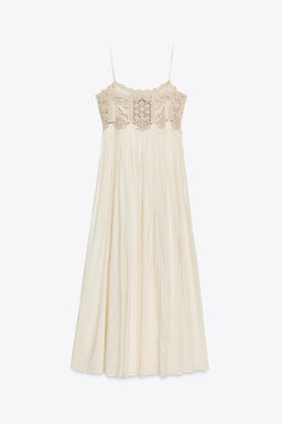 ZW COLLECTION CROCHET STRAPPY DRESS - Zara фото 15