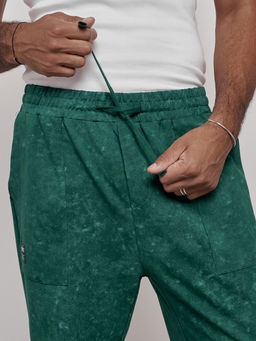 Широкие спортивные брюки трикотажные мужские зеленого цвета 12932Z - Mtforce фото 17
