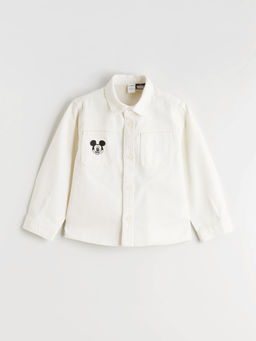 Mickey Mouse Nak??l? Erkek ?ocuk G?mlek