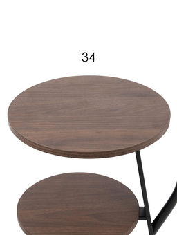 Торшер напольный со столиком Е27, 40 Вт, чёрный стол d=34 см, 42×42×162 см