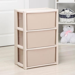 Комод 3-х секционный «Колорит», бежевый