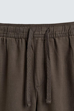 PANTAL?N RELAXED FIT ESTRUCTURA / Marr?n - Zara фото 8