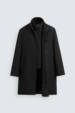 ABRIGO CUELLO DESMONTABLE / Gris - Zara фото 10