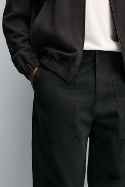 TWILL STRAIGHT-LEG TROUSERS - Zara фото 5