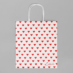 Пакет крафтовый Сердца, 22 х 25 х 12 см - Дарите счастье фото 5