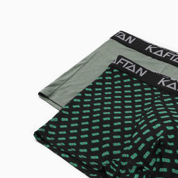 Набор трусов KAFTAN Be Rich=2 штуки, чёрный/хаки, размер 56