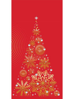 Цена за 5 шт. Конверт для денег (3СС-0005) "Без текста. Ёлочка" отделка "золотом"/"серебром"