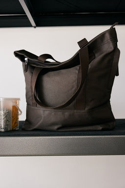 Bolsa tote en lona encerada