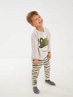 Bisiklet Yaka Uzun Kollu Erkek Bebek Pijama Tak?m? - Waikiki фото 2