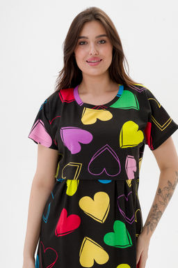 Платье женское из кулирки Миранда солнечное сердце макси - Амадэль фото 5