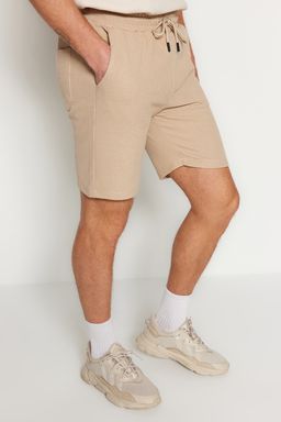 Lacivert-Bej Regular Kordonlu 2 Li Paket Sort & Bermuda TMNSS23SR00076