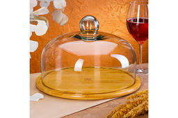 Блюдо сервировочное 29,2*29,2*19,5 см + стеклянная крышка - Elan gallery фото 7