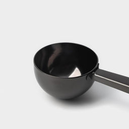 Цена за 2 шт. Ложка для кофе Доляна Aroma, 15 мл, с зажимом, нержавеющая сталь, чёрная