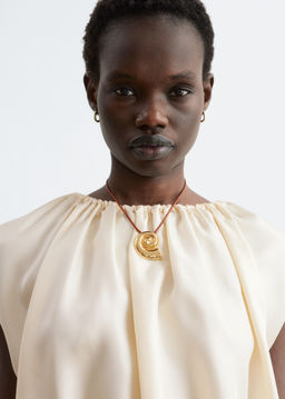 Top de seda con cord?n de ajuste - H&m фото 3
