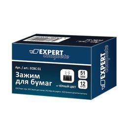 Expert Complete Зажим для бумаг ECBC-51 51 мм 12 шт. черный
