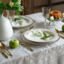 Скатерть «Этель» Classicism, 146×250 см, 100% хлопок, саржа 190 г/м², с ВГМО