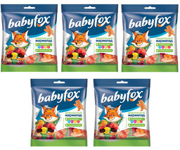 Цена за 5 шт.BabyFox, мармелад жевательный с соком ягод и фруктов, 70 г  фото 2