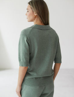 Джемпер-поло из пряжи с кашемиром VILATTE