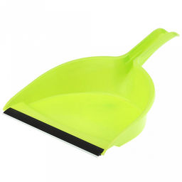 Комплект для уборки пластмассовый: совок 21,5х16,5х7см с резинкой + сметка 25,5х3,7см, ворс 5см "Арка-2" цвета в ассортименте: голубой, фуксия, салатовый (Китай)