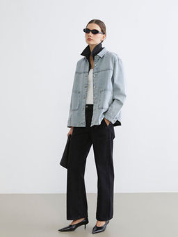 Wideleg Kad?n Jean Pantolon