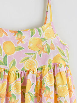 Kare Yaka K?z ?ocuk Elbise