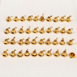 Колокольчик для рукоделия, набор 40 шт., размер 1 шт. — 0.6 см, золотой