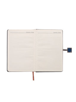 Ежедневник недатированный А5, с хлястиком, 96 листов, в линейку, пвх, черный - Simaland фото 11