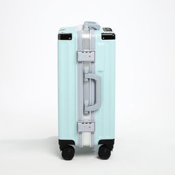 Чемодан малый 20, отдел на молнии, 2 кодовых замка, 4 колеса, крючок, цвет голубой - Simaland фото 3