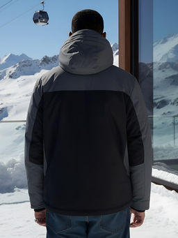 Горнолыжная куртка мужская зимняя темно-серого цвета 7612TC - Mtforce фото 12